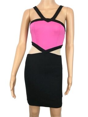 Miss Selfridge Mesh Halter Dress Size 4